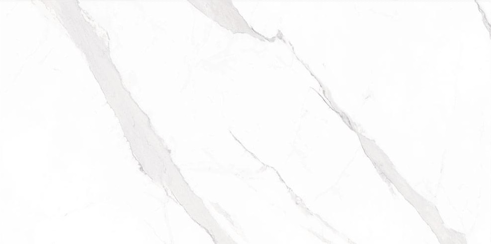Керамогранит Geotiles Statuary Blanco Leviglass, цвет белый, поверхность полированная, прямоугольник, 600x1200