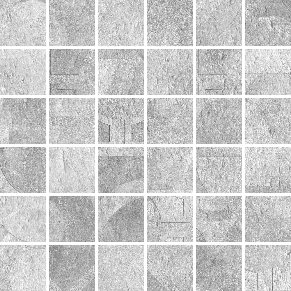 Мозаика Cerdomus Verve Mosaico Vintage 4,7x4,7 Grey 62169, цвет серый, поверхность матовая, квадрат, 300x300