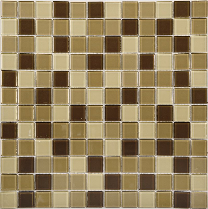 Мозаика NS Mosaic 823-060, цвет коричневый, поверхность глянцевая, квадрат, 318x318