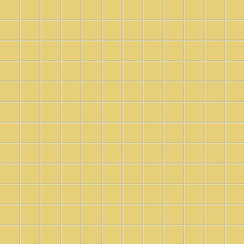Мозаика Ce.Si Matt Cedro Su Rete 2,5x2,5, цвет жёлтый, поверхность матовая, квадрат, 300x300