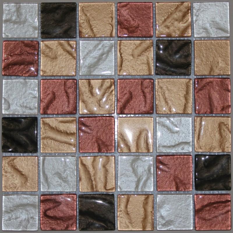 Мозаика NS Mosaic S-832, цвет разноцветный, поверхность глянцевая, прямоугольник, 298x298