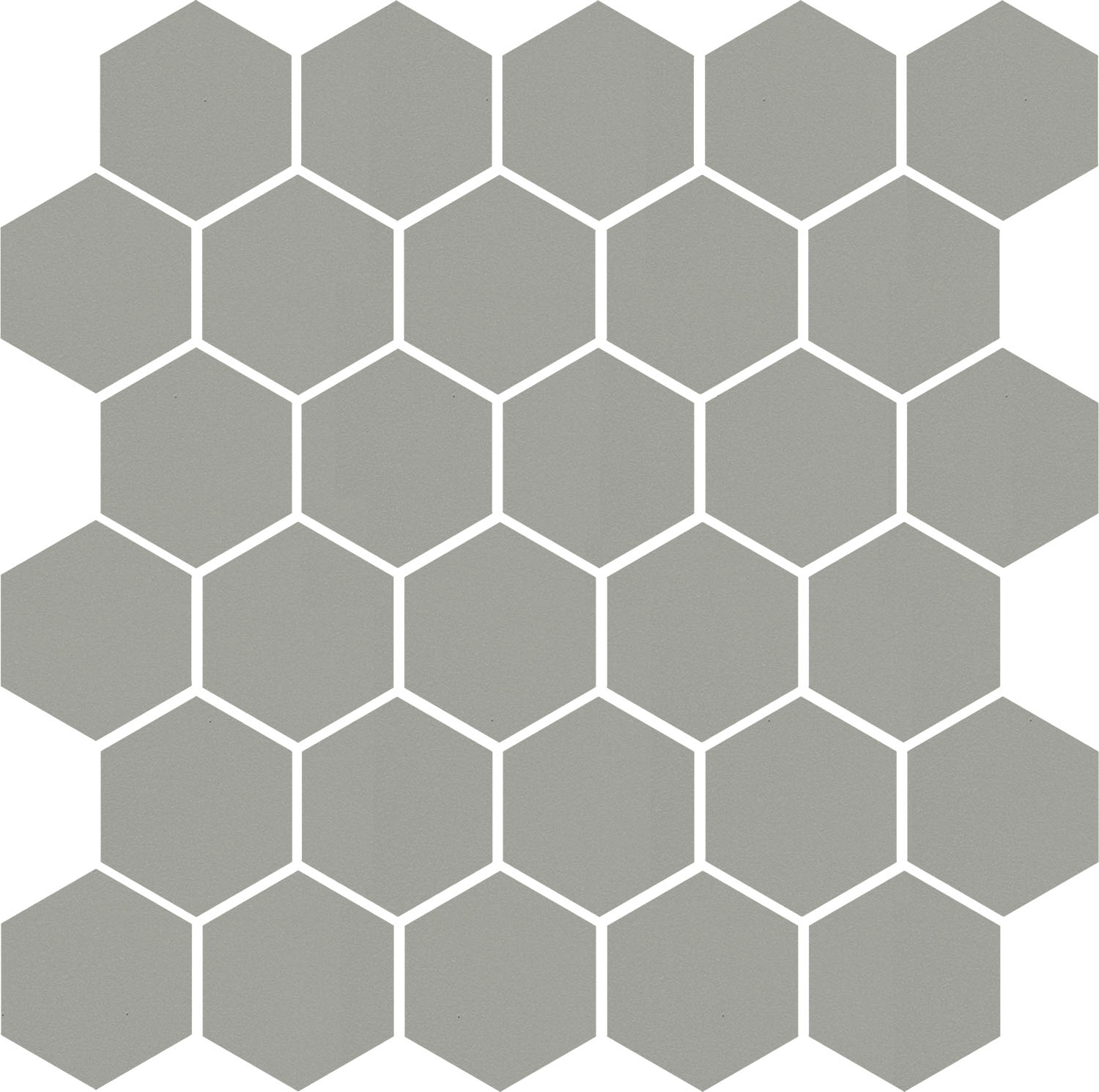 Мозаика Kerama Marazzi Агуста серый светлый натуральный из 30 частей 63002, цвет серый, поверхность натуральная, шестиугольник, 297x298