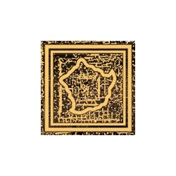 Вставки Versace Eterno Toz. Medusa Oro Brown 263171, цвет коричневый золотой, поверхность натуральная, квадрат, 67x67