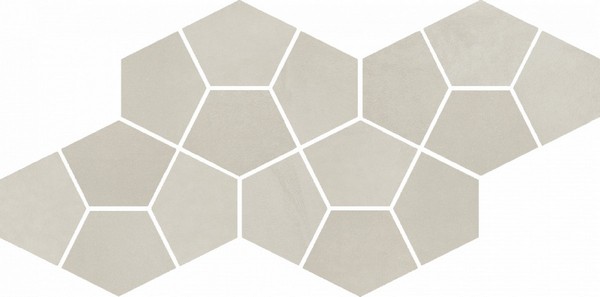 Мозаика Italon Continuum Pure Mosaico Prism 620110000182, цвет бежевый, поверхность матовая, прямоугольник, 205x413