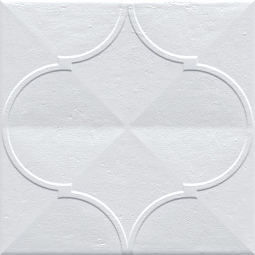 Декоративные элементы Vives Pashtun Blanco, цвет белый, поверхность глянцевая, квадрат, 200x200
