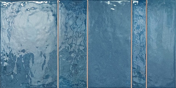 Керамическая плитка Dual Gres Kian Blue, цвет синий, поверхность глянцевая, прямоугольник, 300x600