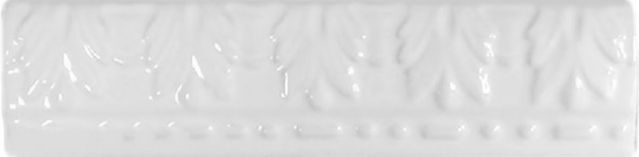 Бордюры CAS Moldura Relieve Blanco, цвет белый, поверхность глянцевая, прямоугольник, 50x200