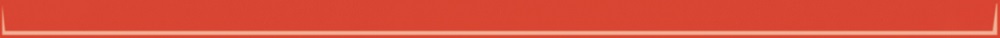 Бордюры Paradyz Uniwersalna Listwa Szklana Red, цвет красный, поверхность глянцевая, прямоугольник, 23x600