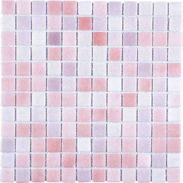 Мозаика Mosavit Combis-6 BR-6001+BR-6002, цвет розовый, поверхность глянцевая, квадрат, 316x316