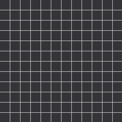 Мозаика Ce.Si Matt Torba Su Rete 2,5x2,5, цвет чёрный, поверхность матовая, квадрат, 300x300