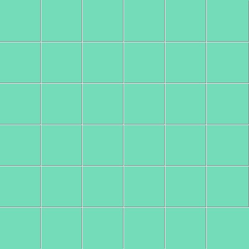 Мозаика Ce.Si Matt Fiordo Rete 5x5, цвет бирюзовый, поверхность матовая, квадрат, 300x300