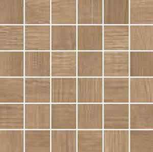 Мозаика Serenissima Newport Mosaico New Oak 1058310, цвет коричневый, поверхность матовая, квадрат, 300x300