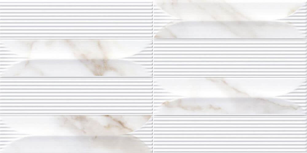 Керамическая плитка Belmar Rev. Neo Aneu, цвет белый, поверхность глянцевая, прямоугольник, 300x600