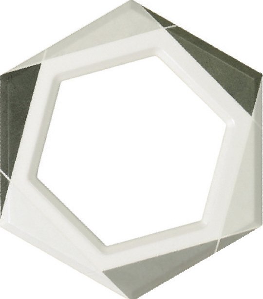 Декоративные элементы Fanal Lino Frame Gris, цвет серый, поверхность матовая, прямоугольник, 247x215