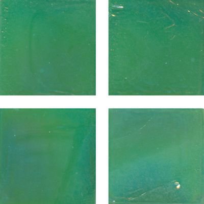 Мозаика Irida Fleur 15.R25(2), цвет зелёный, поверхность глянцевая, квадрат, 327x327