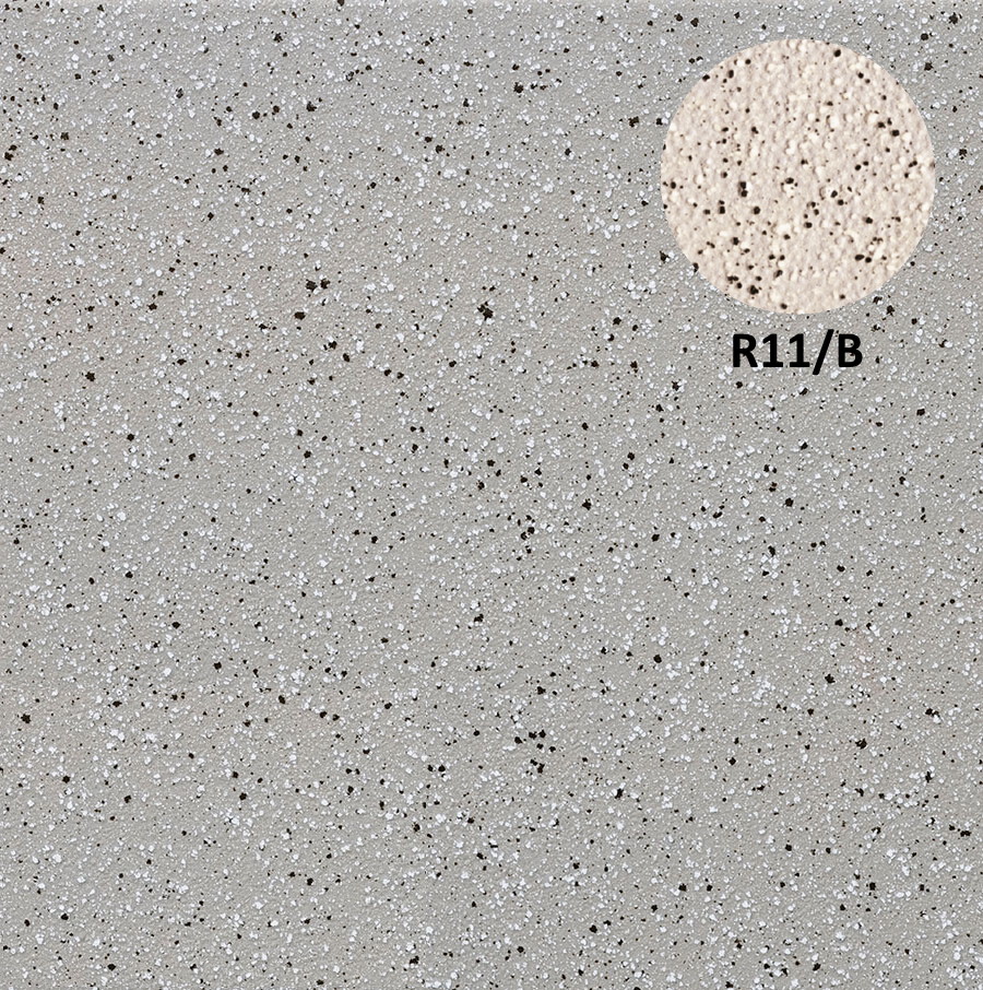 Керамогранит Stroeher Secuton R11/B TS 60 grau 8816, цвет серый, поверхность структурированная, квадрат, 196x196