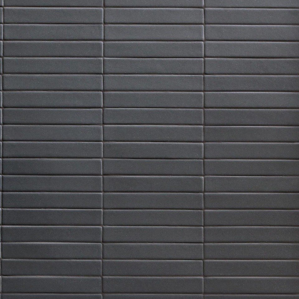 Керамогранит Mutina Mews Lead BOM55, цвет серый, поверхность матовая, прямоугольник, 55x450