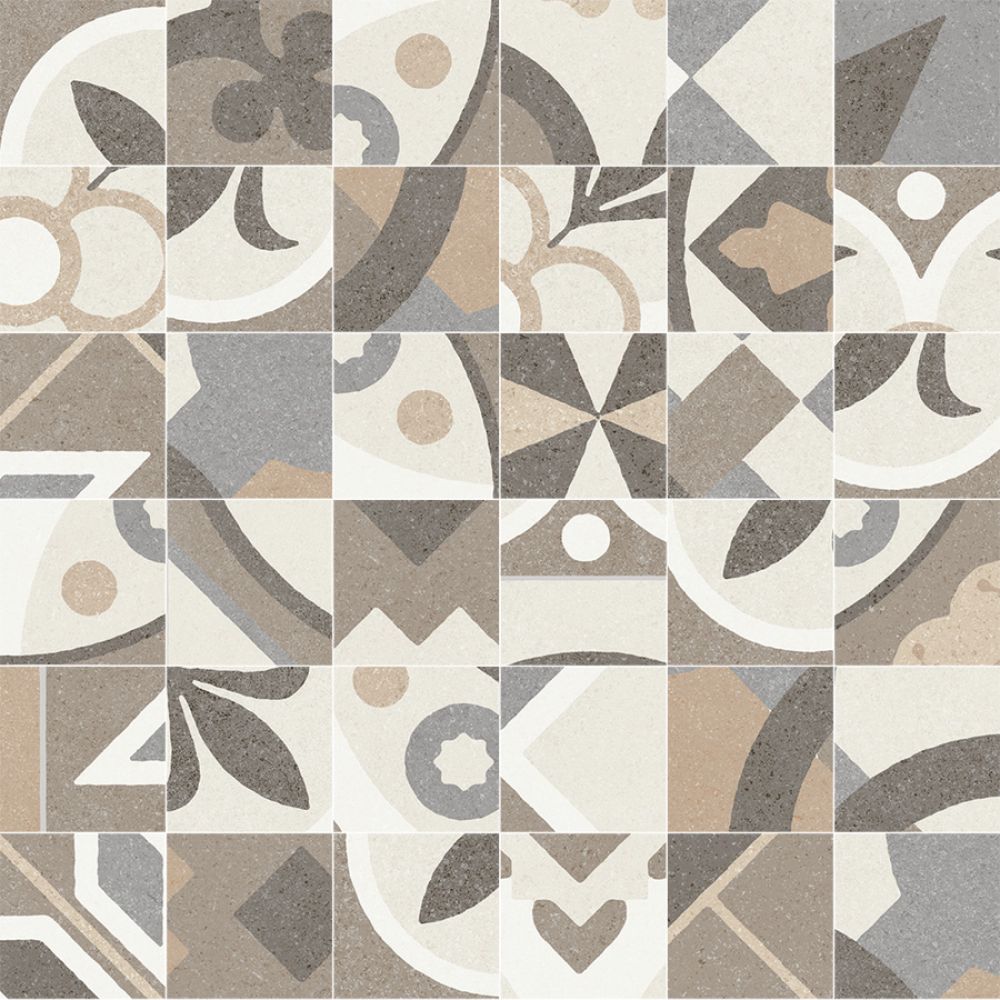 Мозаика Peronda Ground D.Mila Warm Mosaic/Sf 23441, цвет разноцветный, поверхность матовая, квадрат, 300x300