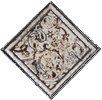 Вставки Infinity Courchevel Taco Marron, цвет коричневый, поверхность полированная, квадрат, 50x50