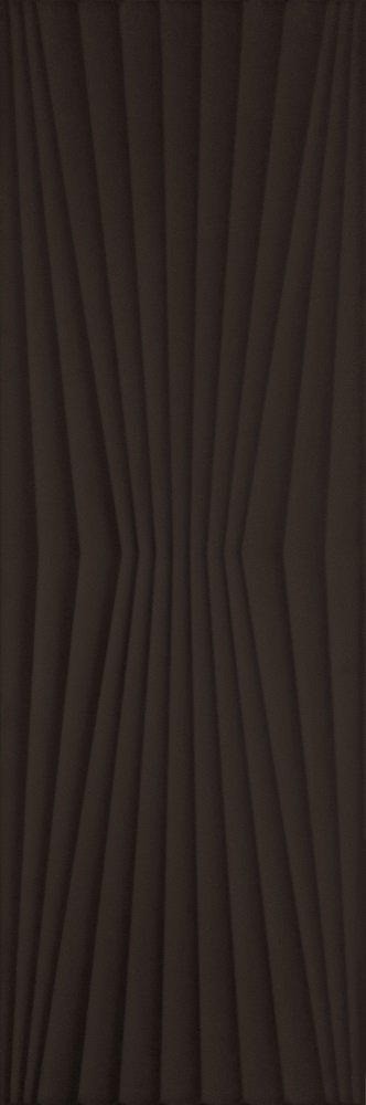 Керамическая плитка Paradyz Margarita Nero Sciana A Struktura Rekt., цвет чёрный, поверхность глянцевая, прямоугольник, 325x977