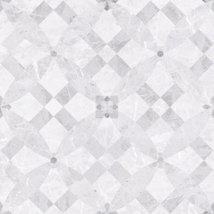 Керамогранит Керамин Рива 1Д, цвет серый, поверхность матовая, квадрат, 500x500