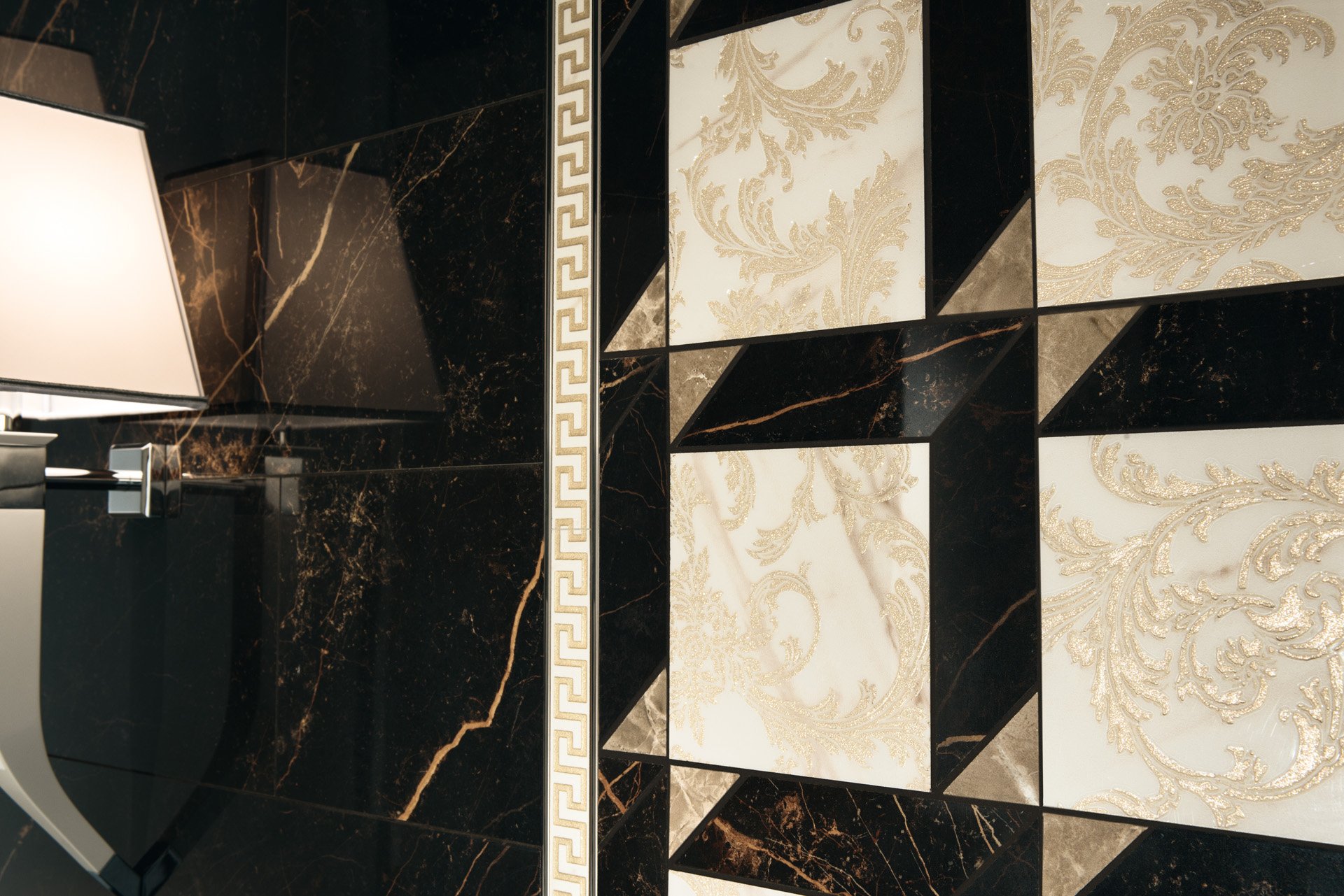 Плитка Versace Marble, галерея фото в интерьерах