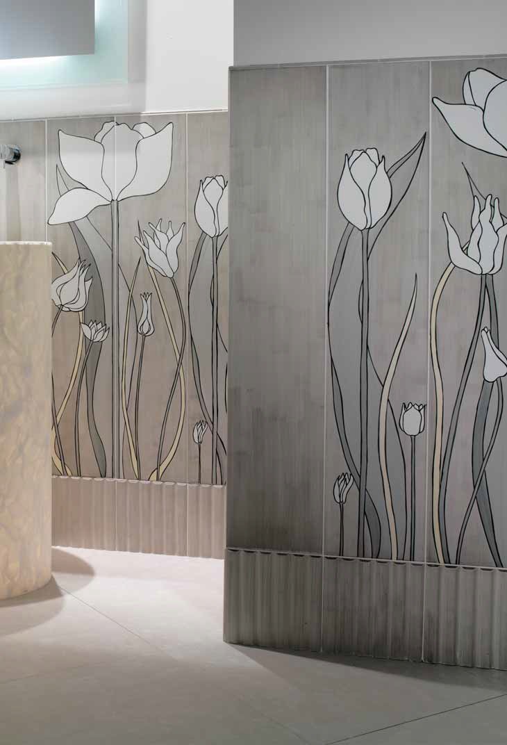 Плитка Bardelli Tulipani, галерея фото в интерьерах