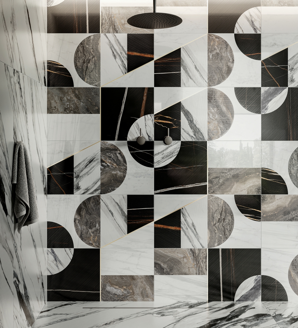 Плитка Italon Charme Deluxe Wall Project, галерея фото в интерьерах
