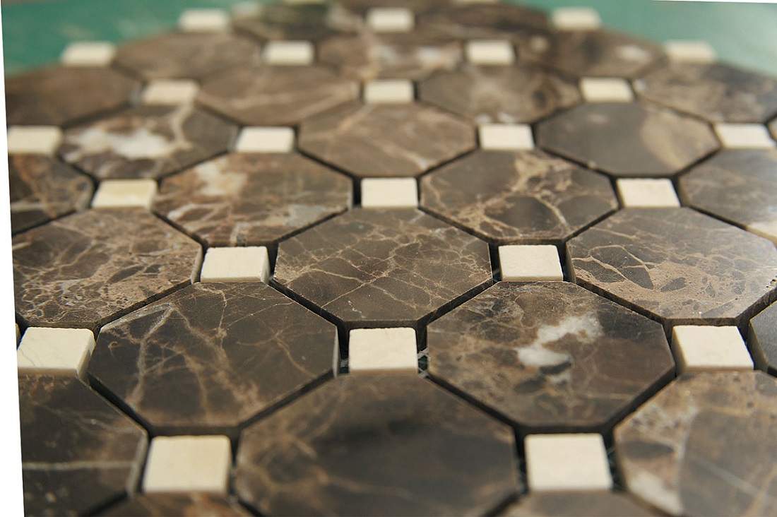 Плитка Natural Mosaic Octagon, галерея фото в интерьерах