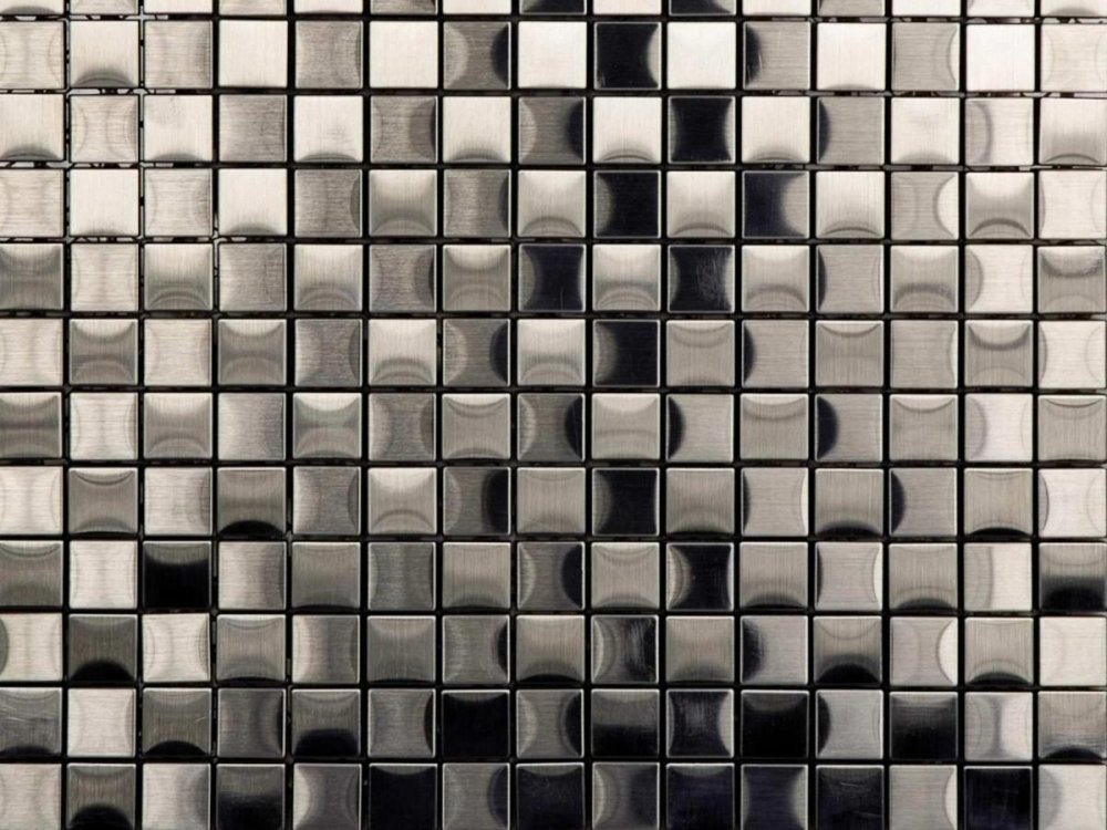 Плитка Pixel Mosaic Металл, галерея фото в интерьерах