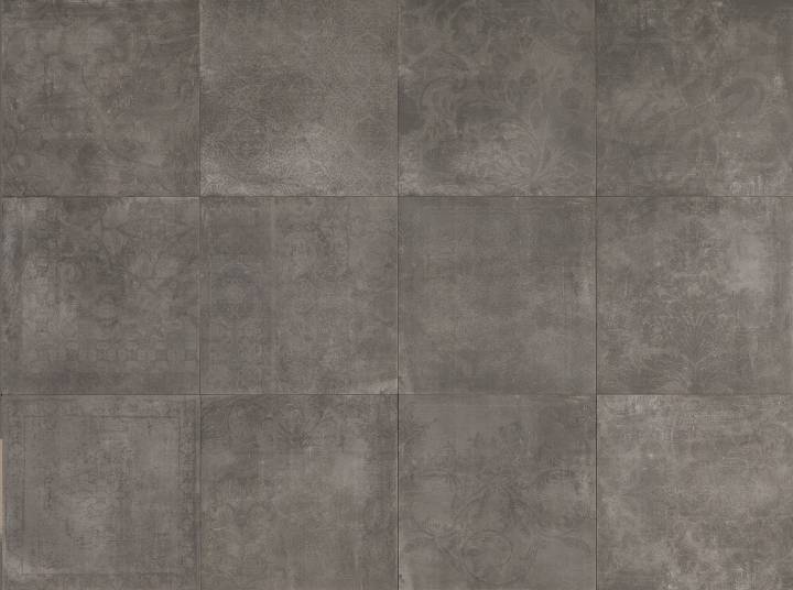 Декоративные элементы Fondovalle Portland Decorato Tabor, цвет серый, поверхность матовая, квадрат, 800x800