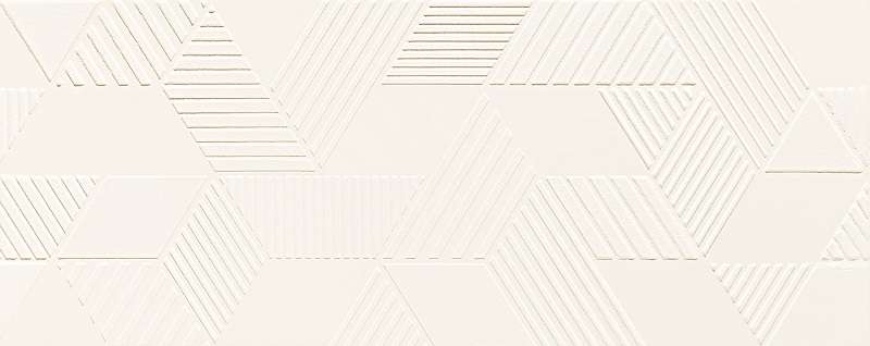 Декоративные элементы Tubadzin D-Colour 3, цвет белый, поверхность рельефная, прямоугольник, 298x748