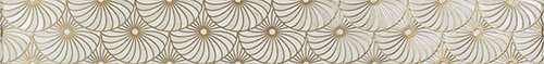 Бордюры Mapisa Royal Suite Cenefa Decore Sunflower Cream, цвет бежевый, поверхность глянцевая, прямоугольник, 65x504