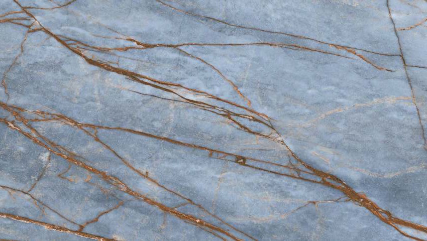 Широкоформатный керамогранит Rex Heritage Luxe Azure Glossy 774694, цвет коричневый синий, поверхность глянцевая, прямоугольник, 1200x2800