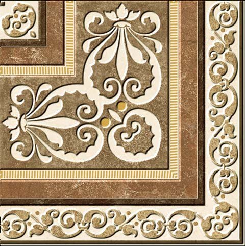 Декоративные элементы Absolut Keramika Taco Esquinera Marble, цвет коричневый, поверхность глянцевая, квадрат, 220x220