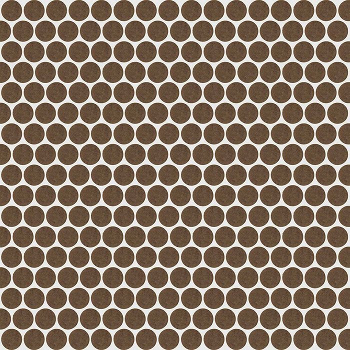Мозаика Rex Extra Light Circle Zinc 735611, цвет коричневый, поверхность глянцевая, квадрат, 300x300