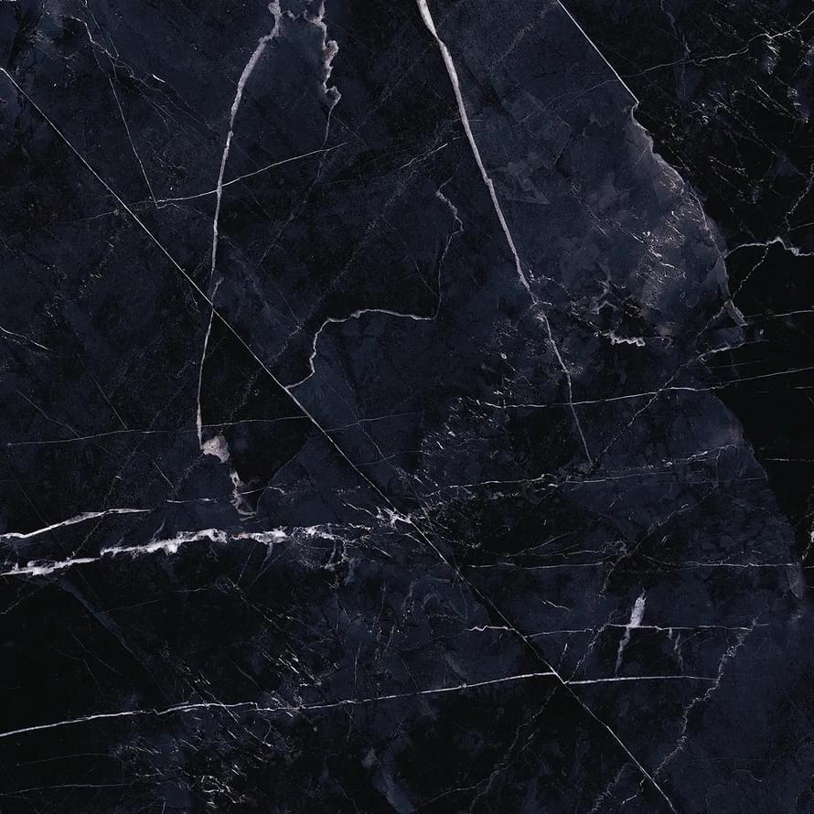 Широкоформатный керамогранит Emilceramica (Acif) Tele di Marmo Revolution Calacatta Black Naturale ELDE, цвет чёрный, поверхность натуральная, квадрат, 1200x1200