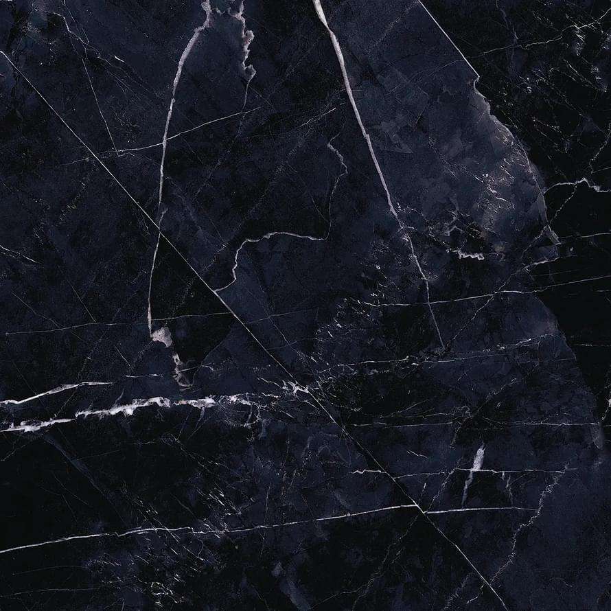 Широкоформатный керамогранит Emilceramica (Acif) Tele di Marmo Revolution Calacatta Black Naturale ELDE, цвет чёрный, поверхность натуральная, квадрат, 1200x1200