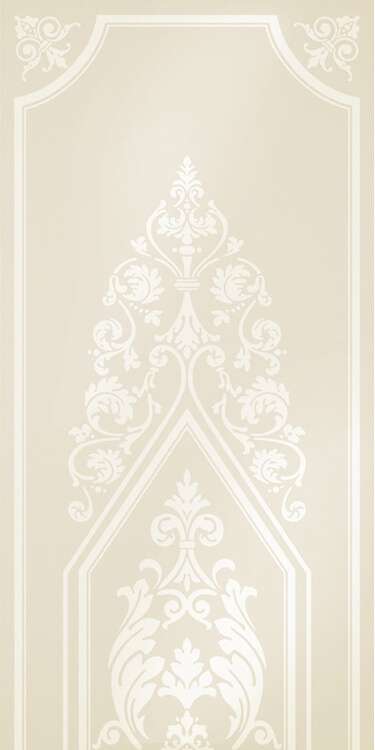 Декоративные элементы Petracers Ad Personam Arabesque Bianco, цвет бежевый, поверхность глянцевая, прямоугольник, 500x1000