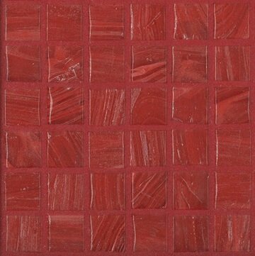 Мозаика Bisazza SM 10.31, цвет бордовый, поверхность глянцевая, квадрат, 322x322