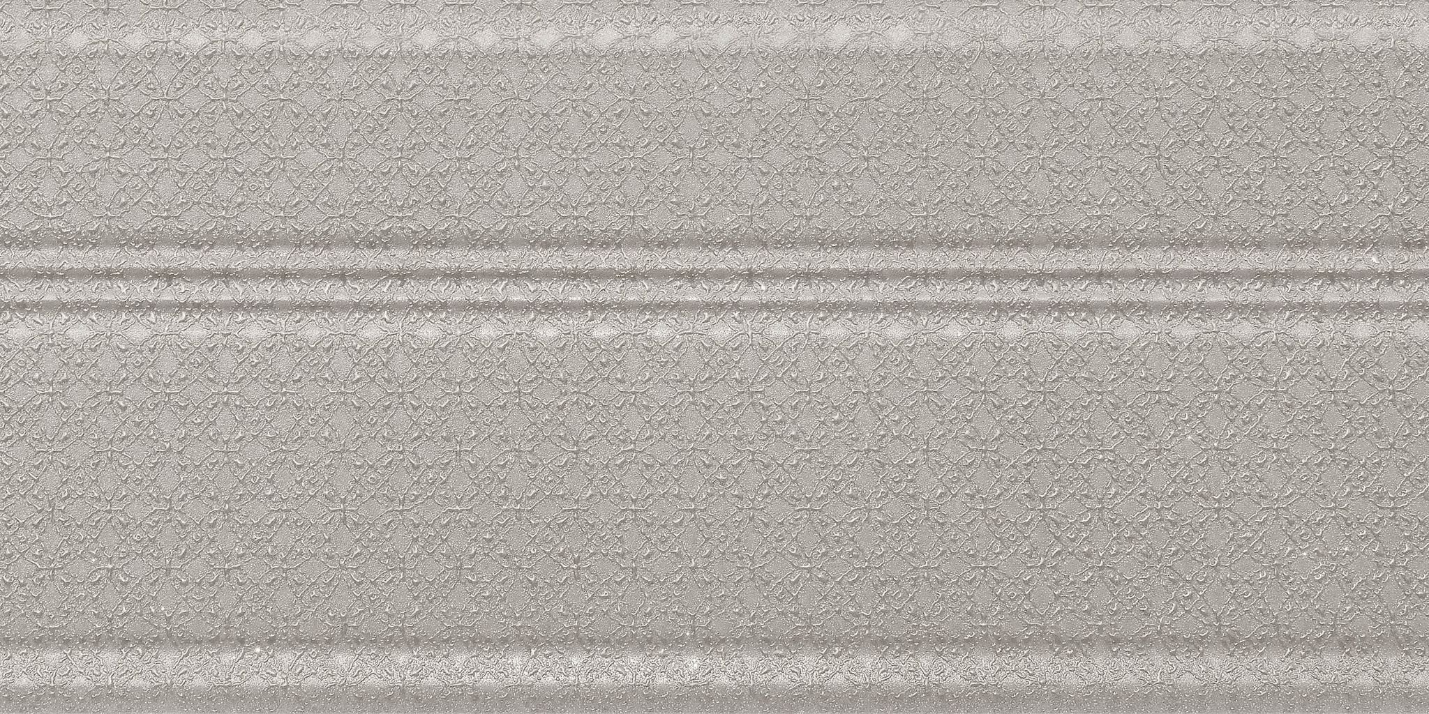 Бордюры Atlantic Tiles Godet Zocalo Evase, цвет серый, поверхность глянцевая, квадрат, 125x250