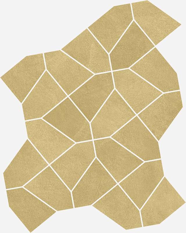 Мозаика Italon Terraviva Senape Mosaico 600110000937, цвет жёлтый, поверхность матовая, прямоугольник, 273x360