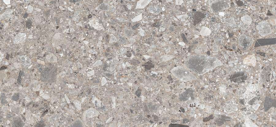 Широкоформатный керамогранит Kerlite Pietra Diseo Ceppo, цвет серый, поверхность матовая, прямоугольник, 1200x2600