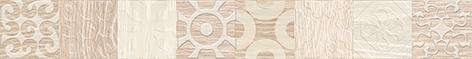 Бордюры Laparet Platan бордюр бежевый 46-03-11-429, цвет коричневый бежевый, поверхность глянцевая, прямоугольник, 47x400