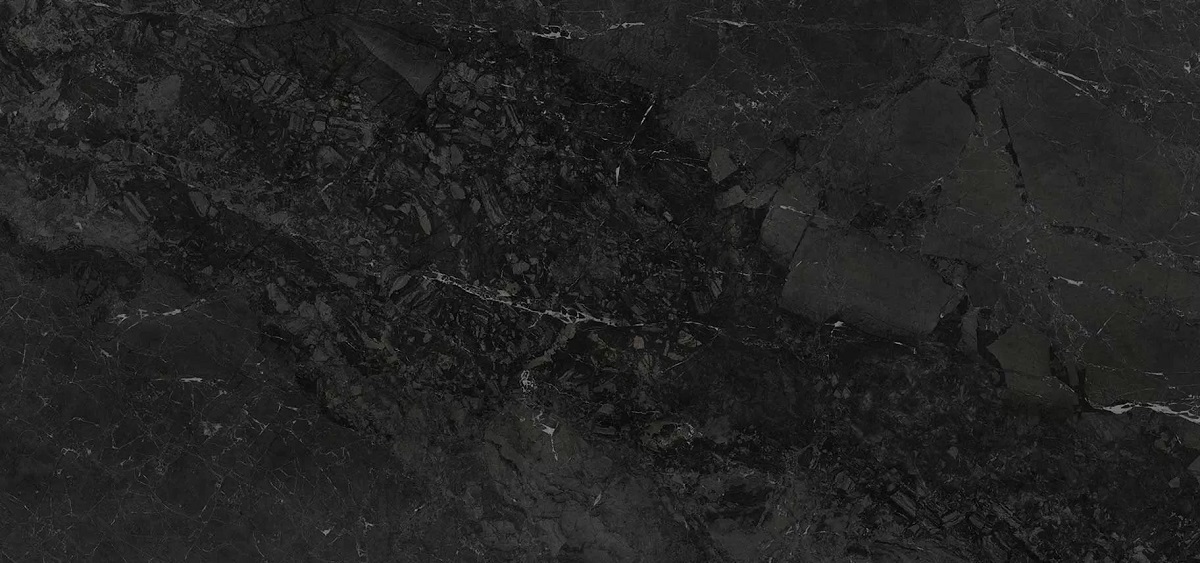 Широкоформатный керамогранит Neolith Classtone Layla Polished 6mm, цвет чёрный, поверхность полированная, прямоугольник, 1500x3200