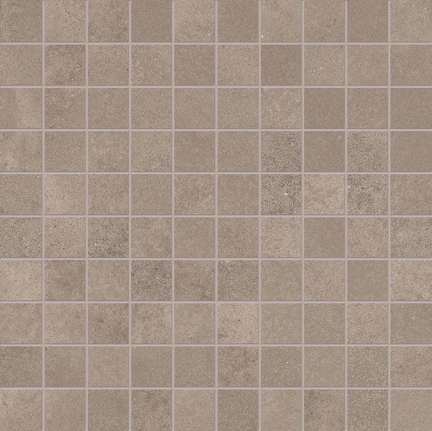 Мозаика Ergon Tr3Nd Mosaico Concrete Taupe EAVX, цвет коричневый, поверхность матовая, квадрат, 300x300