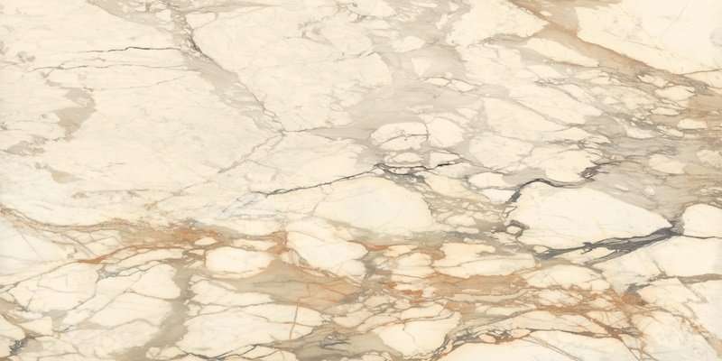 Широкоформатный керамогранит Marazzi Italy Grande Marble Look Calacatta Vena Vecchia Lux M7GF, цвет бежевый, поверхность полированная, прямоугольник, 1600x3200