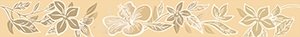 Бордюры Керлайф Elissa Fiore Sabbia, цвет бежевый, поверхность глянцевая, прямоугольник, 62x505