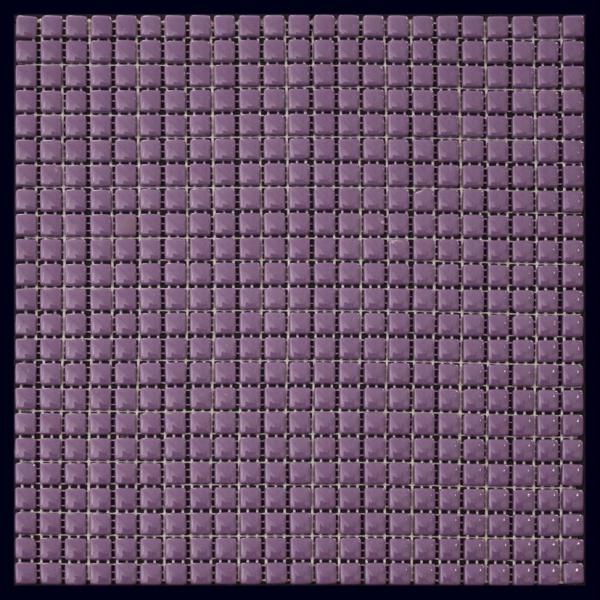 Мозаика Natural Mosaic Flex W-62 (Стекло), цвет фиолетовый, поверхность глянцевая, квадрат, 315x315