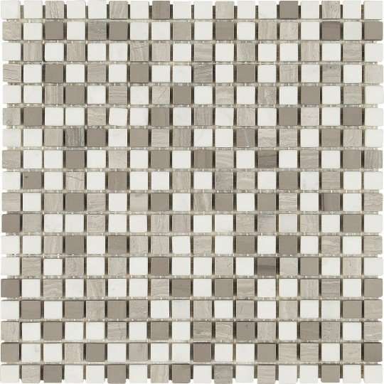 Мозаика Dune Contract Mosaics Manda 187372, цвет серый, поверхность матовая, квадрат, 305x305